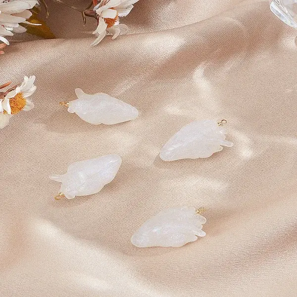 4Pcs Resin Pendants