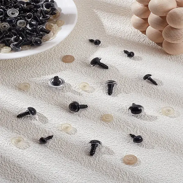 140 Sets 4 Styles Plastic Doll Craft Eyes