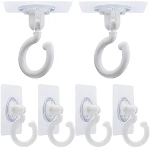 Rotatable Self Adhesive Plastic Hook Hangers