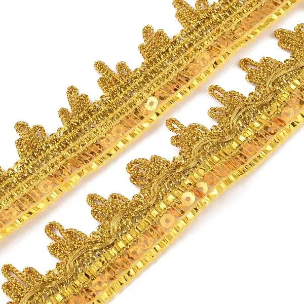 Sparkle Metallic Sequin Polyester Lace Trim
