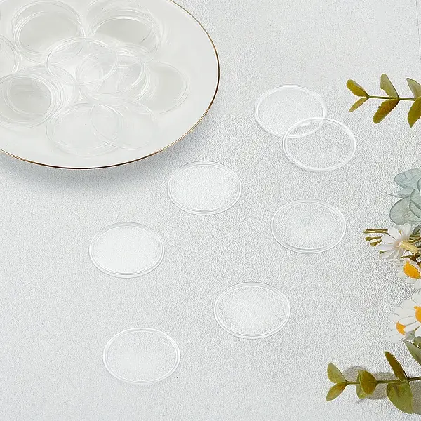 50Pcs Acrylic Coin Storage Boxs