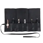 Leather Watch Roll Travel Cases