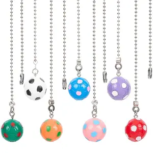 7Pcs Football Resin Charms Ceiling Fan Pull Chain Extenders