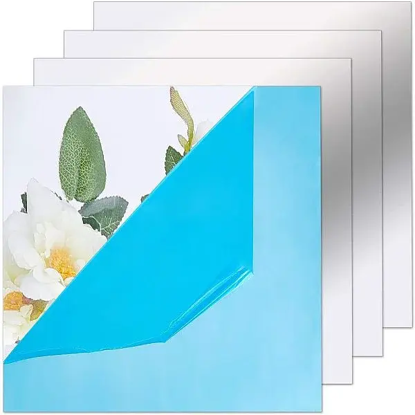 PET Plastic Mirror Wall Stickers