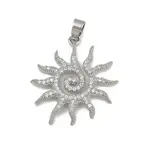 Brass Micro Pave Cubic Zirconia Pendants