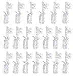 20Pcs PC Plastic Curtain Overlay Clips