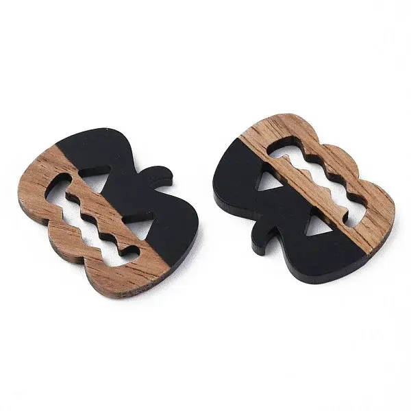 Resin & Walnut Wood Filigree Joiners
