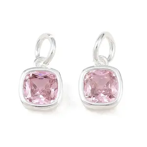 Brass Pave Cubic Zirconia Charms