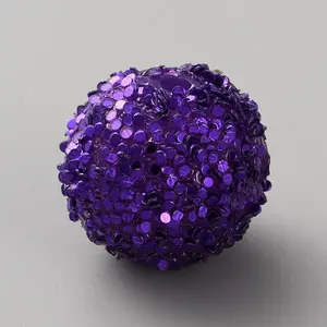 Opaque Acrylic Glitter Beads