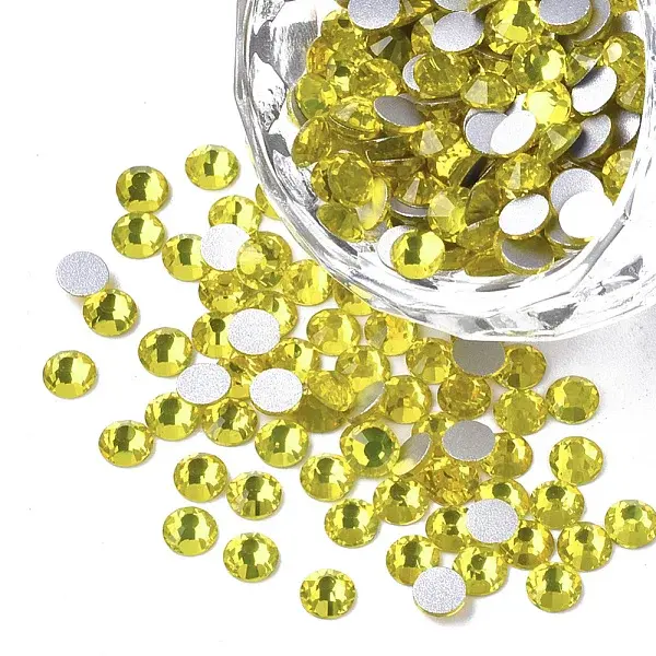 Glass Flat Back Rhinestone Cabochons