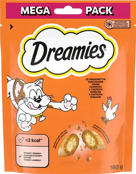DREAMIES chrumkavá pochúťka s kuracím mäsom