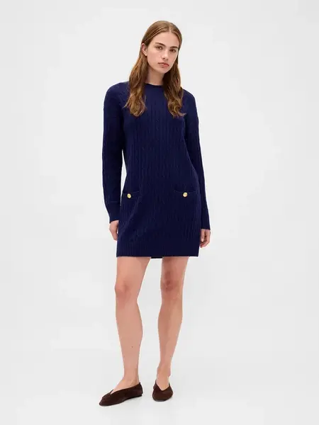 GAP Svetrové mini šaty CashSoft - Dámské