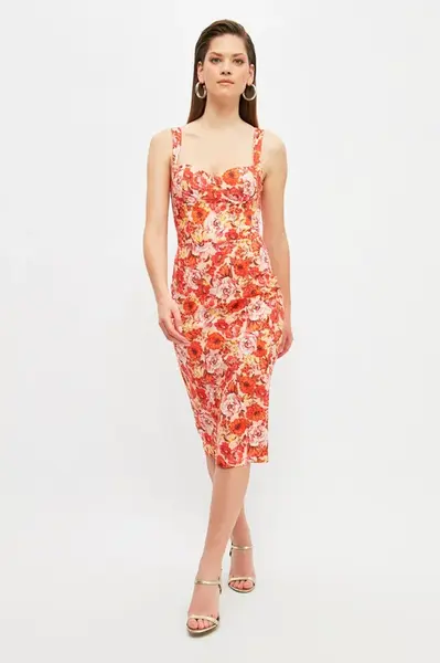 dámské šaty Trendyol Floral patterned