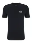 EA7 Emporio Armani Tričko  námornícka modrá / biela