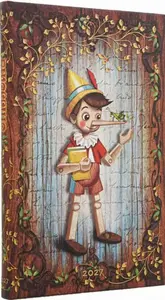Diář Paperblanks 2027 Carlo Collodi, Pinocchio Maxi Horizontal - 12M, Maxi, horizontální
