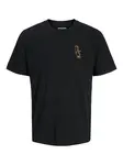 JACK & JONES Tričko 'JJBrewy'  medová / čierna