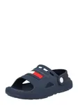 TOMMY HILFIGER Otvorená obuv 'SOLEIL'  námornícka modrá / červená / biela