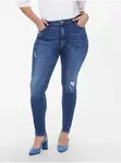 Modré skinny fit džíny ONLY CARMAKOMA Laola - Dámské