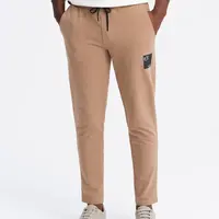 Ombre Men's sweatpants with logo - brown