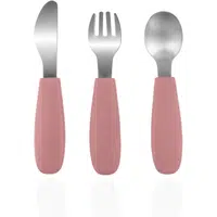 Zopa Silicone Children's Cutlery příbor pro děti 6 m+ Old Pink 3 ks