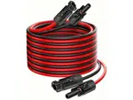 Solární kabel 4mm2, červený+černý s konektory MC4,prodloužení 10m