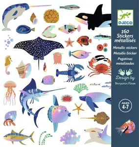 Samolepky metalické - Oceán