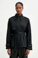 Bunda Guess RAPHAELLE dámská, černá barva, přechodná, W5YL01 WHDF1