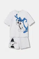 Dětské bavlněné pyžamo United Colors of Benetton šedá barva, 30960P08T