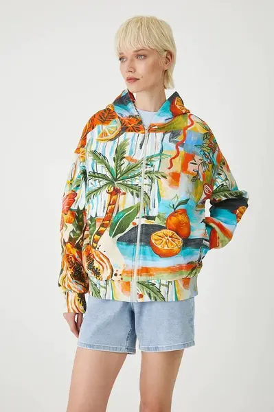 Bavlněná mikina Medicine dámská, více barev, s kapucí, vzorovaná