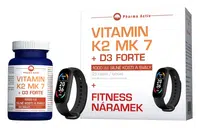 Pharma Activ Vitamín K2 MK 7 + D3 Forte 125 tablet + dárek Fitness náramek