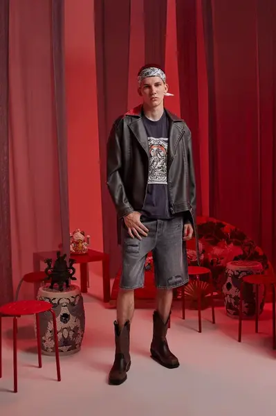 Bavlněné tričko Medicine pánské, šedá barva, s potiskem