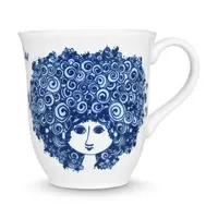 Hrnek Bjørn Wiinblad Rosalinde 350 ml tmavomodrá barva