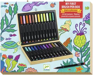 Výtvarnický kufřík se štětcovými fixy (24 ks)