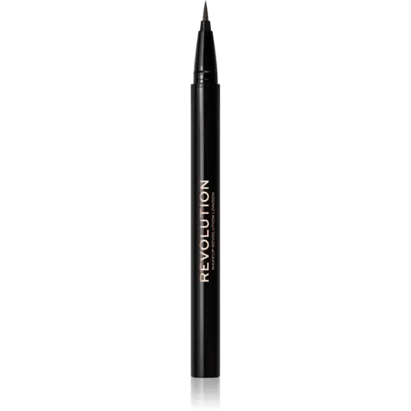 Revolution Hair Stroke Brow Pen fix na obočí odstín Dark Brown 0.5 ml
