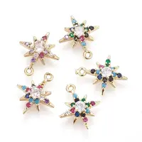 Brass Cubic Zirconia Charms