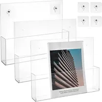 Acrylic Wall-mounted Bookshelf