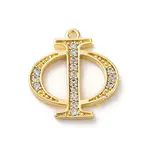 Rack Plating Brass Micro Pave Cubic Zirconia Pendant