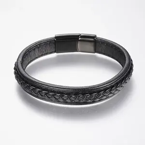 Braided Leather Cord Bracelets