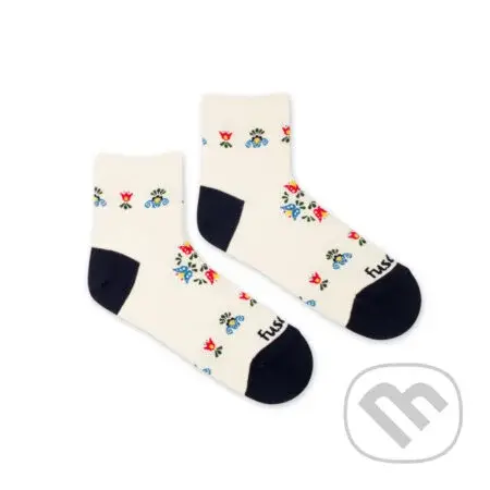Ponožky Trojštvrťové folklórny kvet M (Veľkosť M (39 - 42))