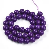 Natural Lepidolite/Purple Mica Stone Beads Strands