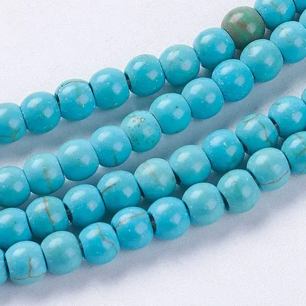 Synthetic Turquoise Beads Strands