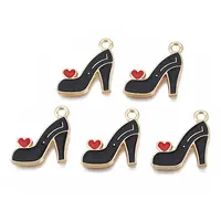 Rack Plating Alloy Enamel Pendants