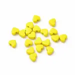 Heart Spray Painted Alloy Beads
