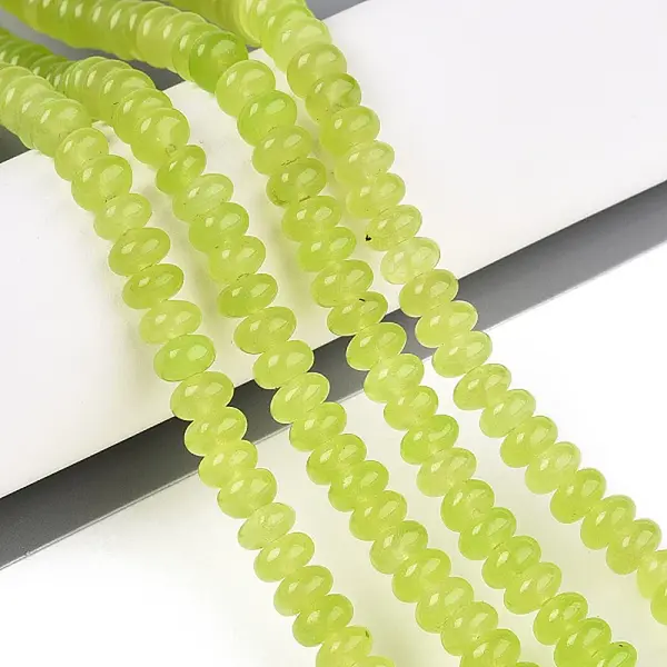 Dyed Natural White Jade Beads Strands