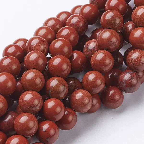 Natural Red Jasper Round Beads Strands