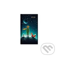 Mini diár Art Malý princ 2026 (horizontálny, slovenské menné kalendárium)