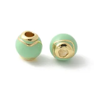 Brass Enamel Beads