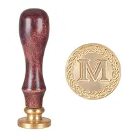 DIY Letter Scrapbook Brass Wax Seal Stamps and Wood Handle