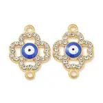 Alloy Blue Enamel Connector Charms