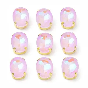 Mocha(MK) Oval Sew on Rhinestone